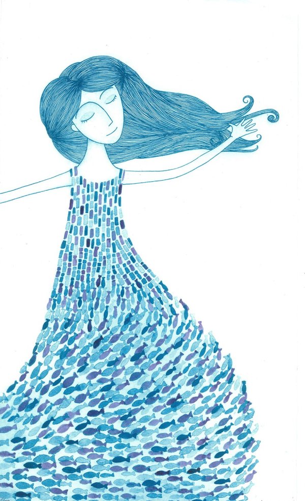 VESTIDA DE PECES
